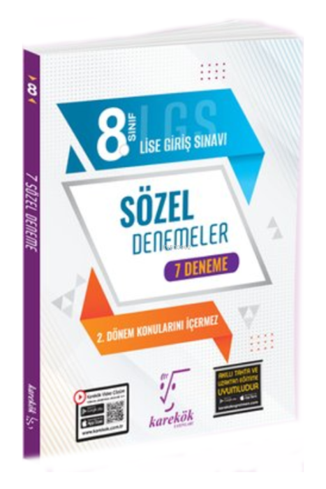 8. Sınıf LGS Sözel 1. Dönem 7 li Deneme Karekök Yayınları