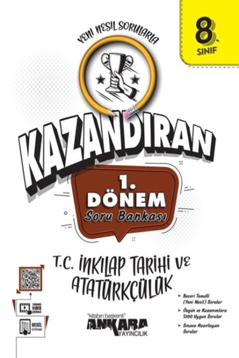 8. Sınıf LGS T.C. İnkılap Tarihi ve Atatürkçülük 1. Dönem Soru Bankası Ankara Yayıncılık