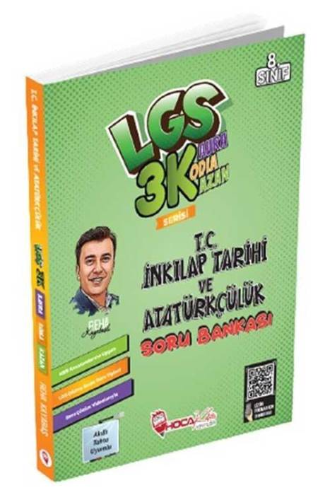 8. Sınıf LGS T.C İnkılap Tarihi ve Atatürkçülük Soru Bankası 3K Serisi Hoca Kafası Yayınları