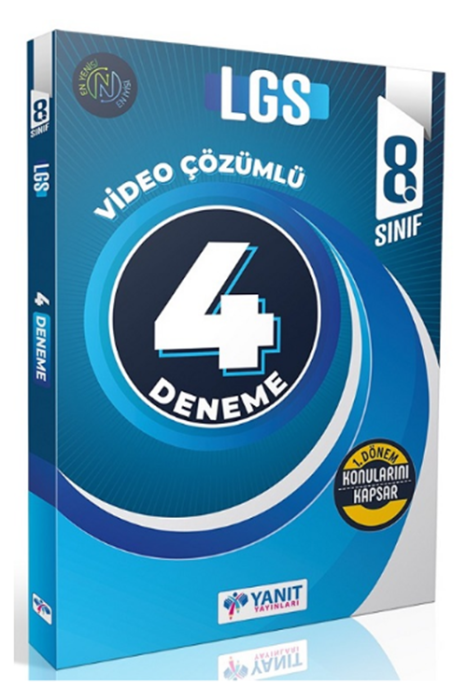 8. Sınıf LGS Tüm Dersler 1. Dönem 4 Deneme Video Çözümlü Yanıt Yayınları