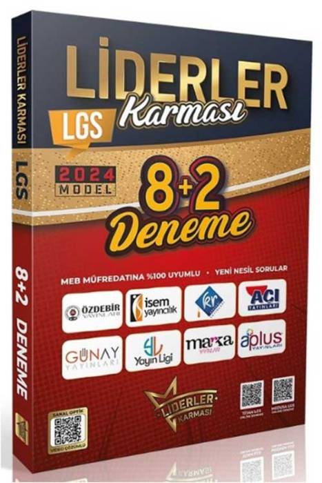 8. Sınıf LGS Tüm Dersler 8+2 Deneme Video Çözümlü Liderler Karması