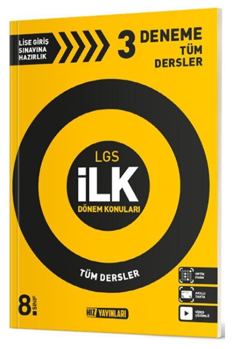 8. Sınıf LGS Tüm Dersler İlk Dönem Deneme Hız Yayınları