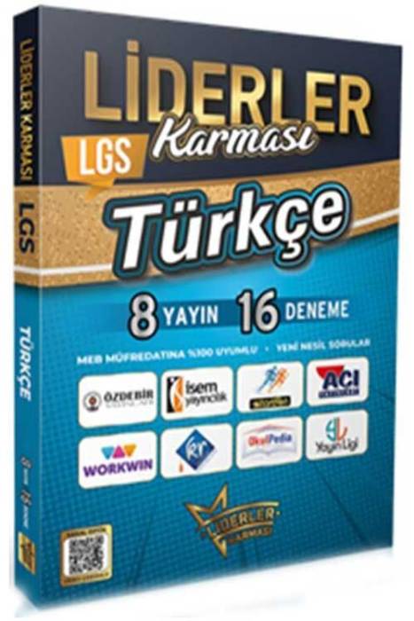 8. Sınıf LGS Türkçe 8 Yayın 16 Deneme Liderler Karması Yayınları