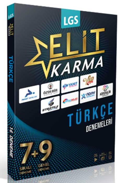 8. Sınıf LGS Türkçe Elit Karma 16 Deneme Video Çözümlü Paraf Yayınları