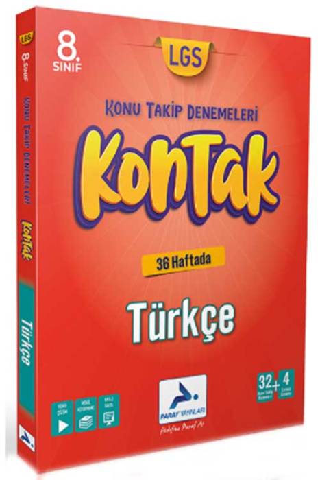 8. Sınıf LGS Türkçe Kontak Konu Takip Denemeleri Paraf Yayınları