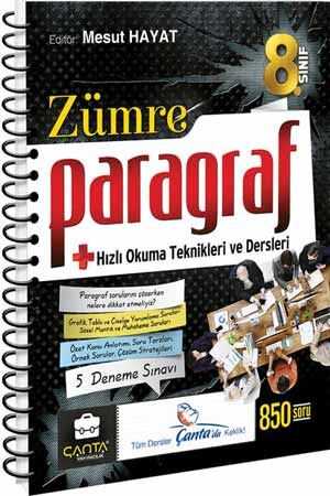 8. Sınıf LGS Zümre Paragraf ve Hızlı Okuma Teknikleri Çanta Yayınları