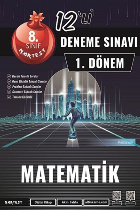 8. Sınıf Matematik 1. Dönem Mod 12 Deneme Nartest Yayınları