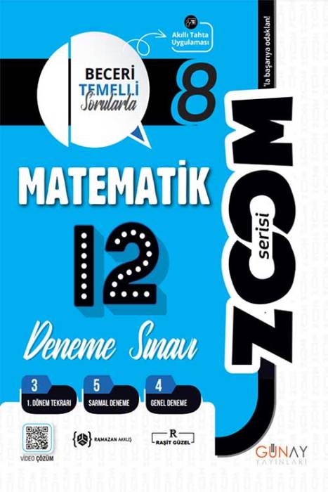 8. Sınıf Matematik Branş Denemeler Günay Yayınları