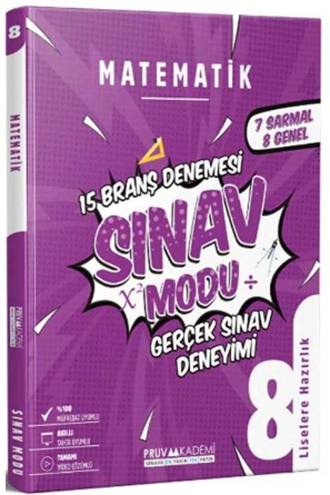 8. Sınıf Matematik Branş Denemesi Pruva Akademi Yayınları