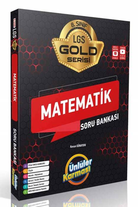 8. Sınıf Matematik GOLD Soru Bankası Ünlüler Yayınları