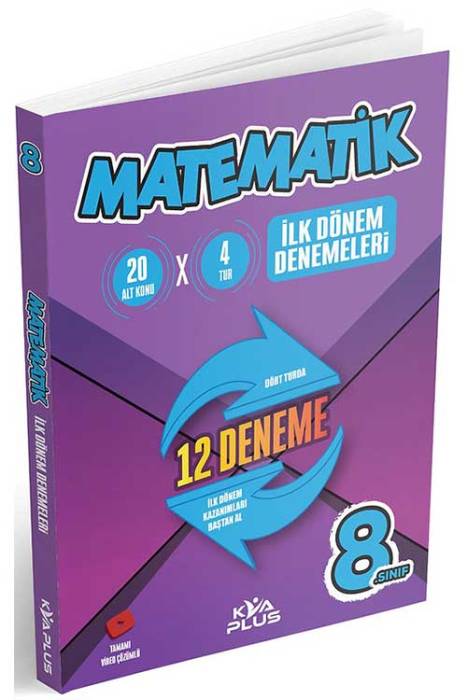 8. Sınıf Matematik İlk Dönem Denemeleri Koray Varol Yayınları