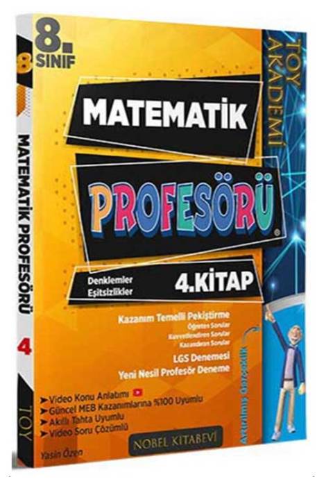 8. Sınıf Matematik Profesörü 4.Kitap Denklemler Eşitsizlikler Toy Akademi