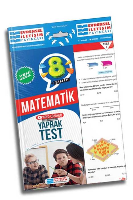 8. Sınıf Matematik Video Çözümlü Yaprak Test Evrensel İletişim Yayınları