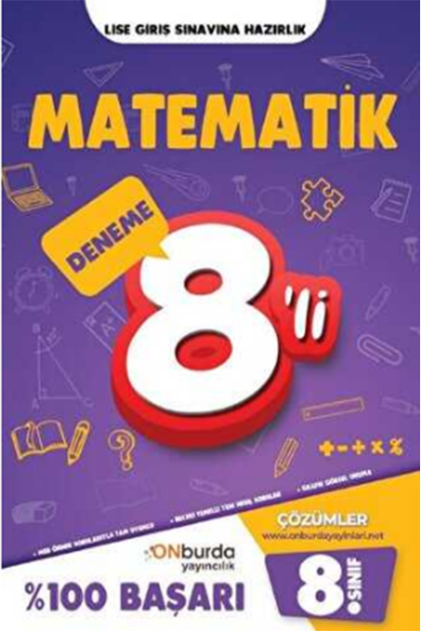 8. Sınıf Matematik Yeni Nesil Branş Denemeleri Onburda Yayınları