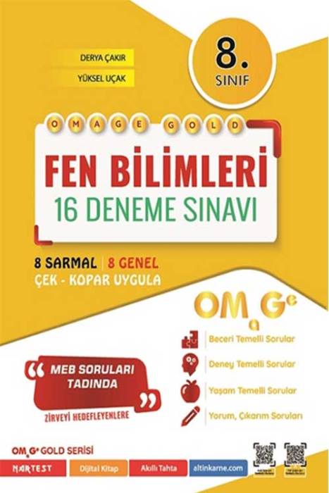 8. Sınıf Omage Gold Fen Bilimleri 16 Deneme Sınav Omage Yayınları