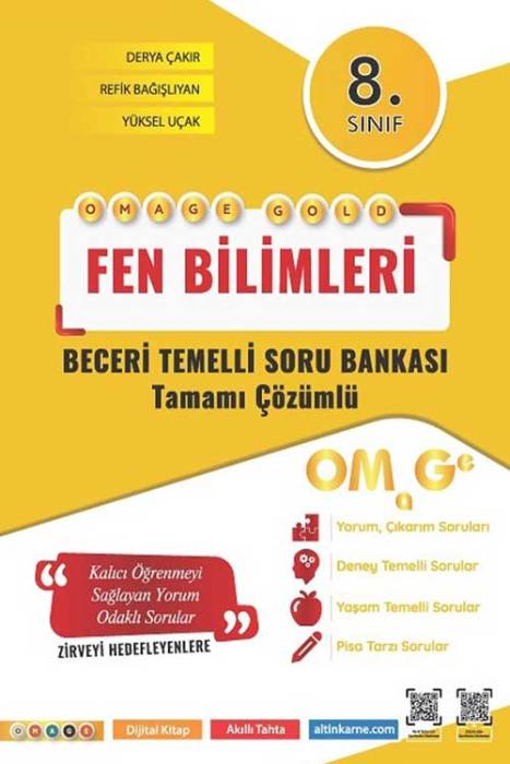 8. Sınıf Omage Gold Fen Bilimleri Soru Bankası Omage Yayınları