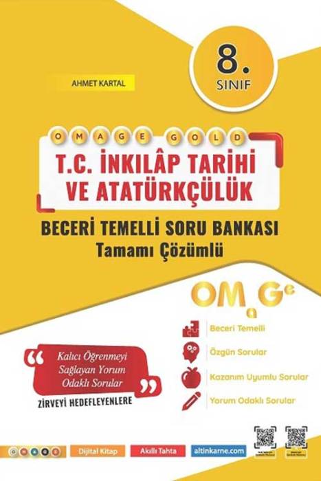 8. Sınıf Omage Gold İnkılap Tarihi Soru Bankası Omage Yayınları