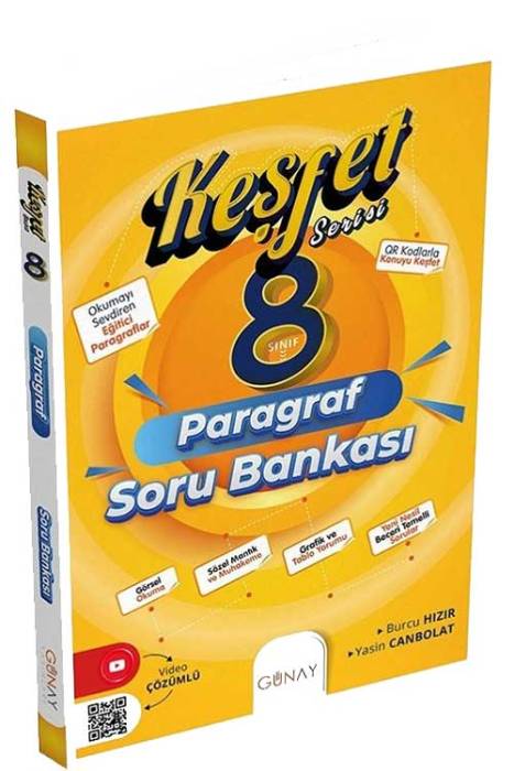 8. Sınıf Paragraf Keşfet Soru Bankası Günay Yayınları