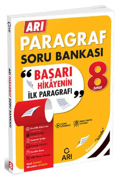 8. Sınıf Paragraf Soru Bankası Arı Yayınları