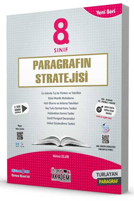 8. Sınıf Paragrafın Stratejisi Soru Bankası + 4 Deneme Sınavı İlaveli Üçgen Akademi Yayınları