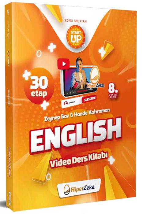 8. Sınıf Start Up English Konu Anlatan Video Ders Kitabı Hiper Zeka Yayınları