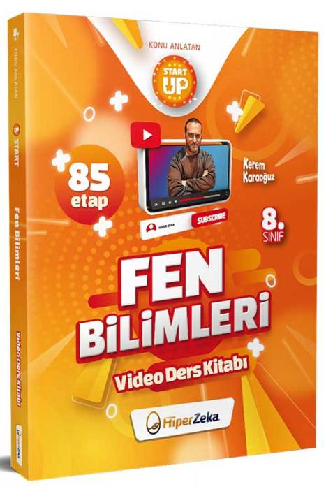 8. Sınıf Start Up Fen Bilimleri Konu Anlatan Video Ders Kitabı Hiper Zeka Yayınları