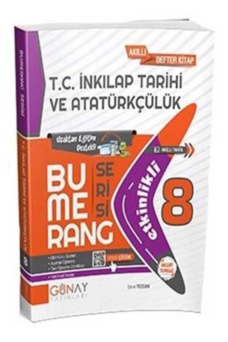 8. Sınıf T.C. İnkılap Tarihi Ve Atatürkçülük Bumerang Etkinlikli Günay Yayınları