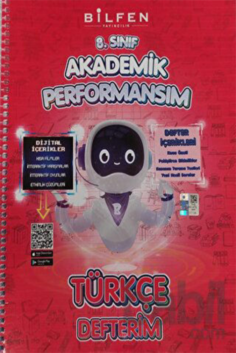 8. Sınıf Türkçe Akademik Performansım Defterim Bilfen Yayıncılık