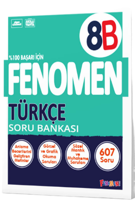 8. Sınıf Türkçe B Soru Bankası Fenomen Yayınları