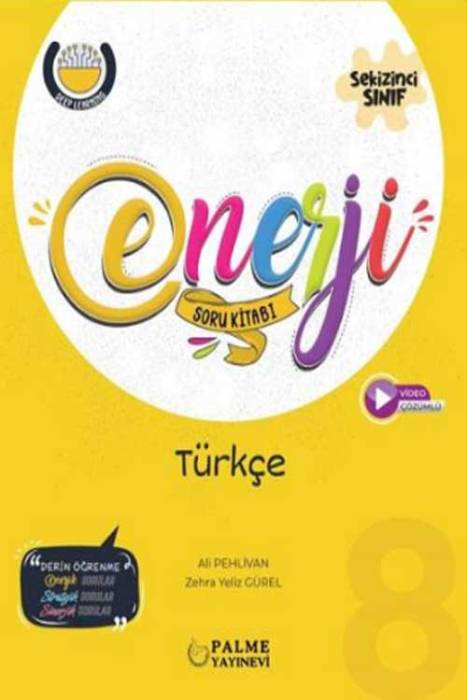 8. Sınıf Türkçe Enerji Soru Kitabı Palme Yayınevi