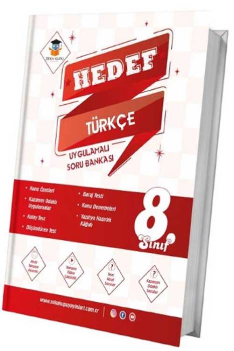 8. Sınıf Türkçe Hedef Uygulamalı Soru Bankası Zeka Küpü Yayınları