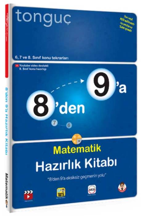 8’den 9’a Matematik Hazırlık Kitabı Tonguç Akademi Yayınları