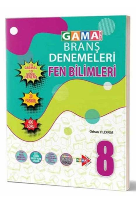 8.Sınıf LGS Fen Bilimleri Branş Denemeleri Gama Okul Yayınları