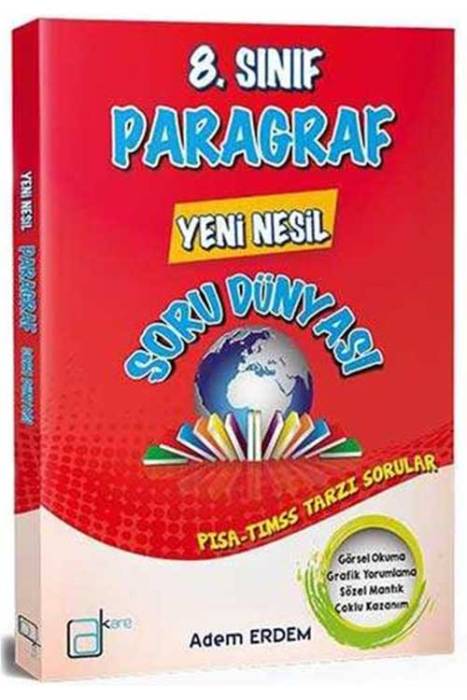 8.Sınıf Paragraf Yeni Nesil Soru Dünyası A Kare Yayınları