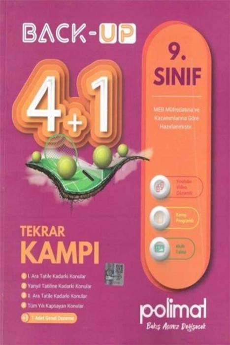 9. Sınıf Back Up 4+1 Kamp Kitabı Polimat Yayınları