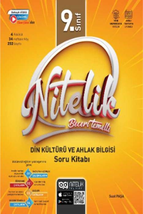 9. Sınıf Din Kültürü ve Ahlak Bilgisi Beceri Temelli Soru Kitabı Nitelik Yayınları