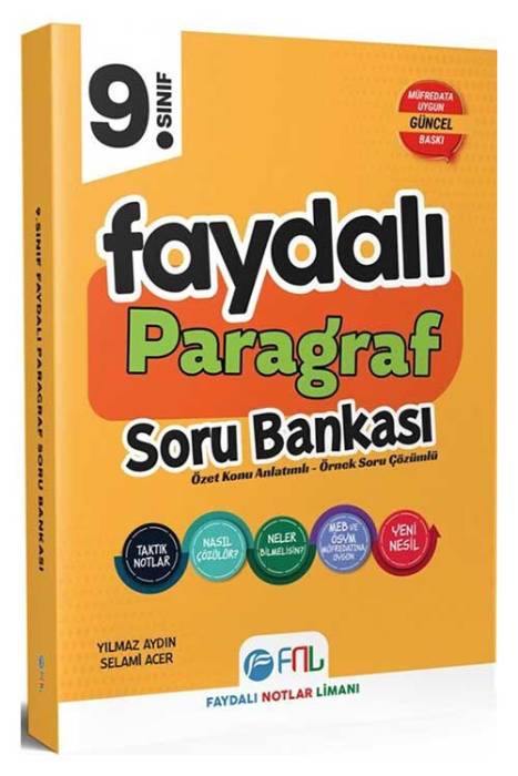 9. Sınıf Faydalı Paragraf Soru Bankası Faydalı Notlar Limanı