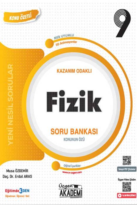 9. Sınıf Fizik Konunun Özü Soru Bankası Üçgen Akademi Yayınları