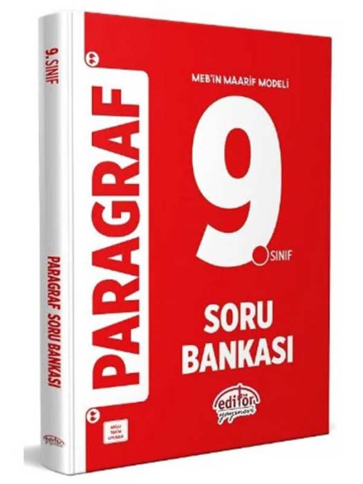 9. Sınıf Paragraf Soru Bankası Editör Yayınları