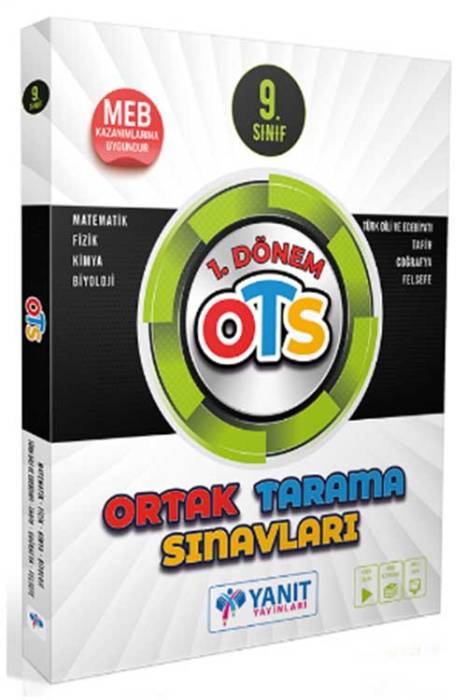 9. Sınıf Tüm Dersler 1. Dönem OTS Ortak Tarama Sınavları Yanıt Yayınları