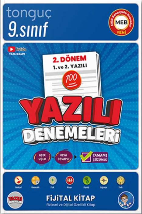 9. Sınıf Yazılı Denemeleri 2. Dönem 1 ve 2. Yazılı Tonguç Akademi Yayınları