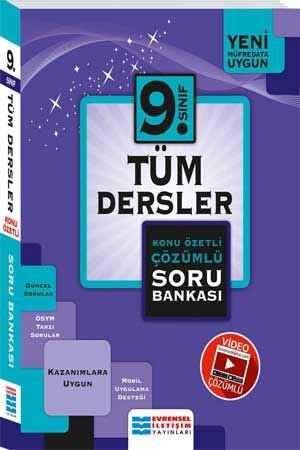 9.Sınıf Tüm Dersler Konu Özetli Video Çözümlü Soru Bankası Evrensel İletişim Yayınları