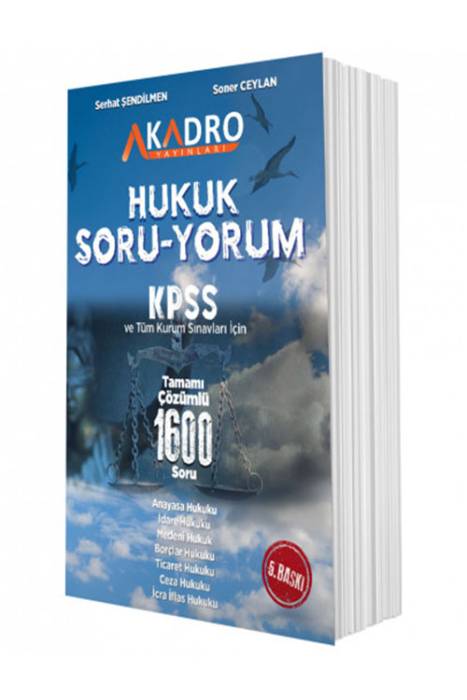 A Kadro KPSS A Grubu Hukuk Soru Yorum 1600 Soru Bankası Çözümlü 5. Baskı A Kadro Yayınları