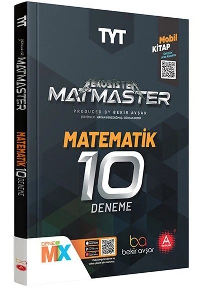 A Yayınları YKS TYT Matematik Matmaster 10 Deneme Video Çözümlü A Yayınları