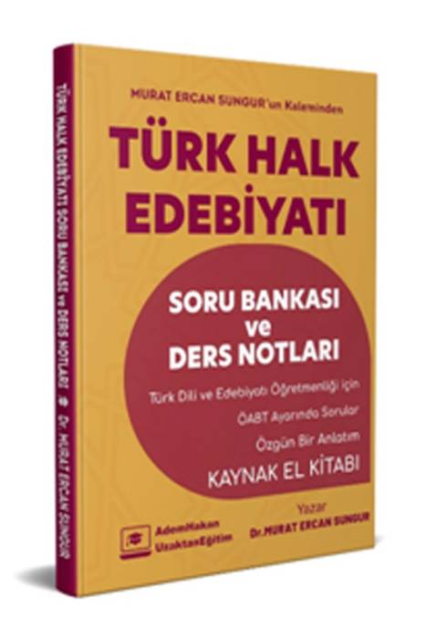 Adem Hakan Uzem 2022 Öabt Türk Dili ve Edebiyatı Türk Halk Edebiyatı Soru Bankası ve Ders Notu