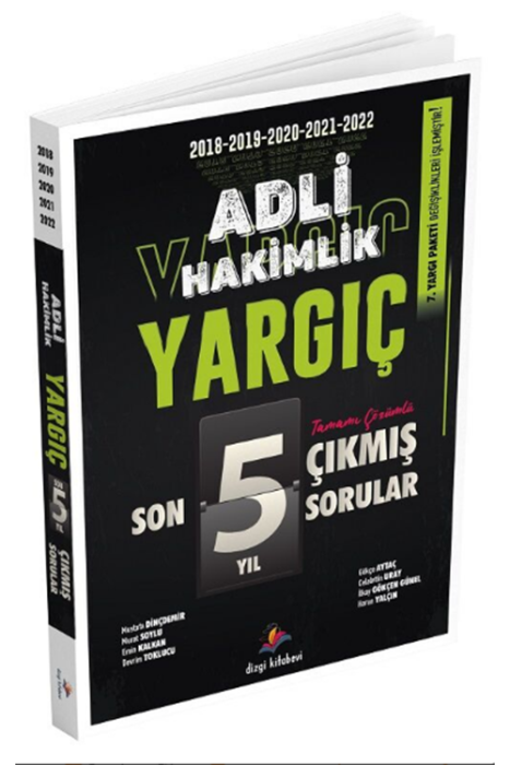 Adli Hakimlik YARGIÇ Son 5 Yıl Çıkmış Sorular Çözümlü Dizgi Kitap Yayınları