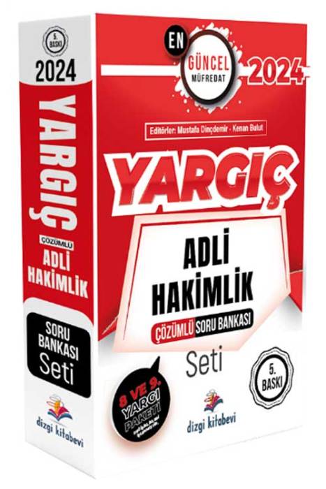 Adli Hakimlik YARGIÇ Soru Bankası Seti Çözümlü 5. Baskı Dizgi Kitap Yayınları