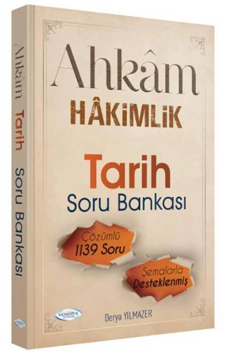 Adli İdari Hakimlik AHKAM Tarih Soru Bankası Çözümlü Monopol Yayınları