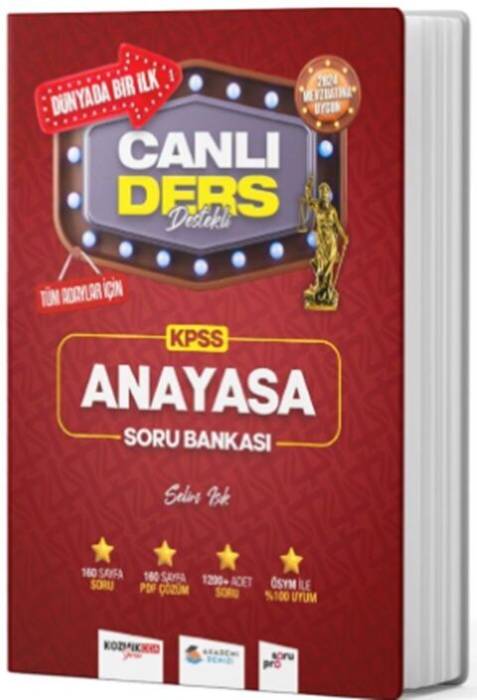 Akademi Denizi 2024 KPSS Anayasa Canlı Ders Destekli Soru Bankası