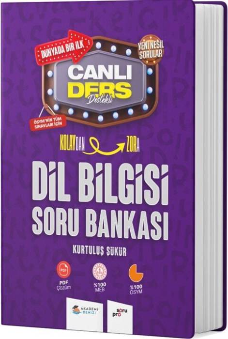 Akademi Denizi KPSS Dil Bilgisi Kolaydan Zora Canlı Ders Soru Bankası